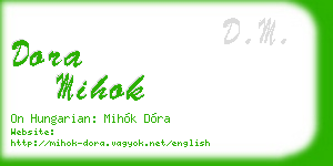 dora mihok business card
